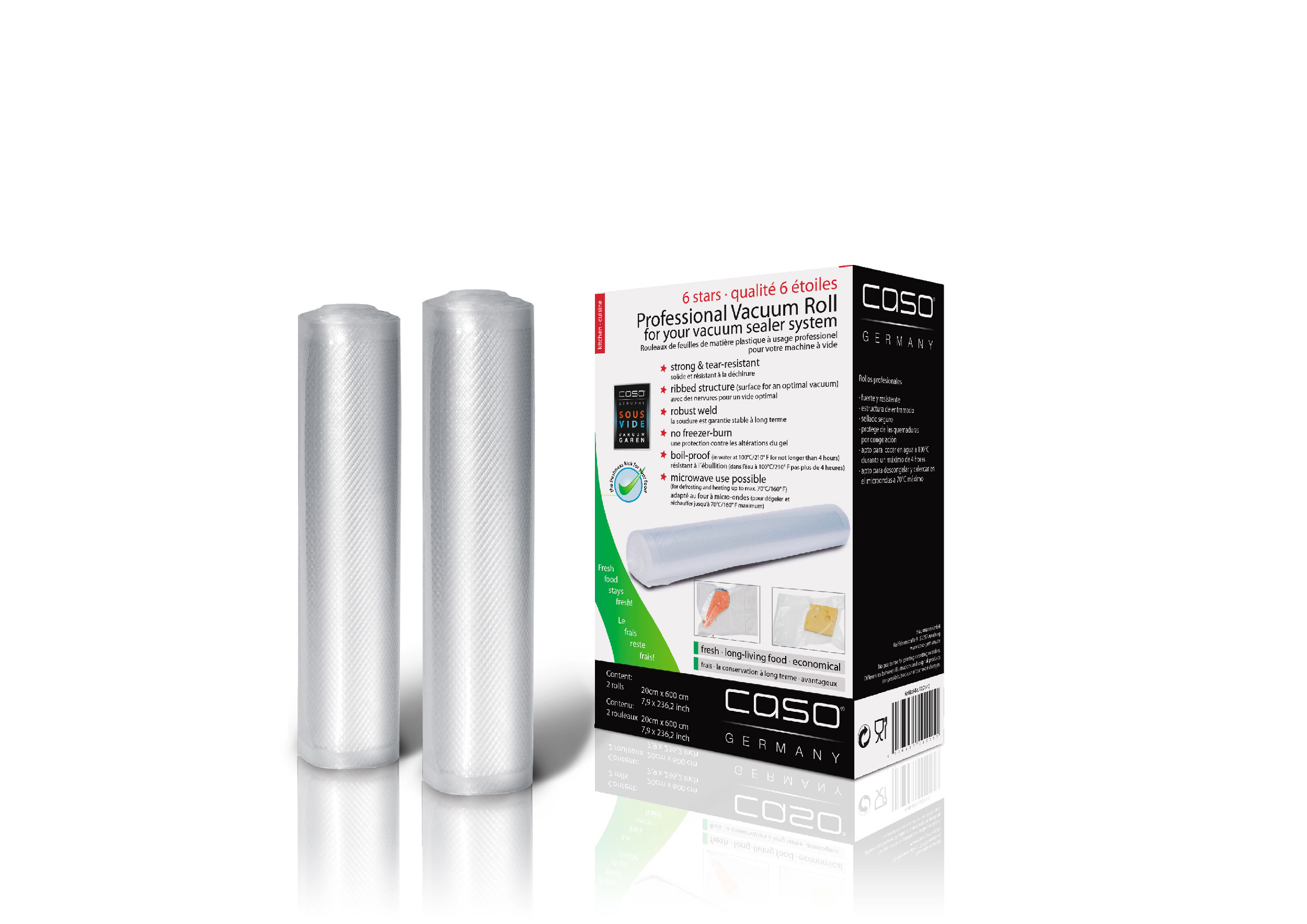 Caso Folieruller 20x600cm 2Stk - 150 my